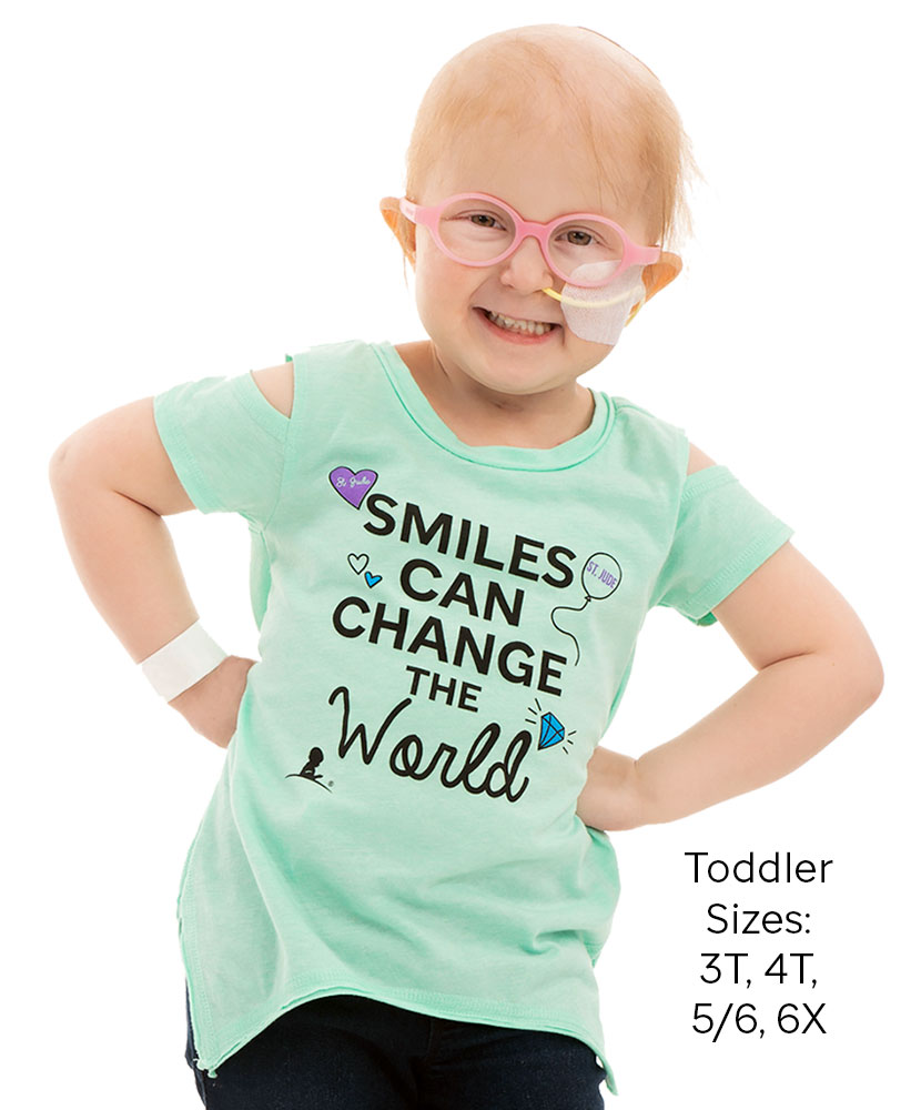Toddler Smiles Can Change Cold Shoulder T-Shirt